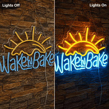 Wake And Bake LED Neon Sign - Shineneon