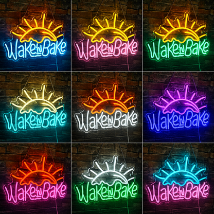 Wake And Bake LED Neon Sign - Shineneon