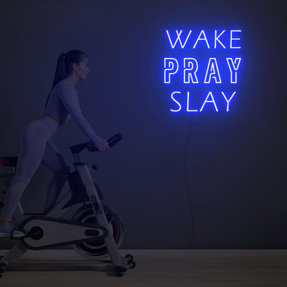 Wake Pray Slay Led Neon Sign Custom Led Neon Sign Lights | Shineneon