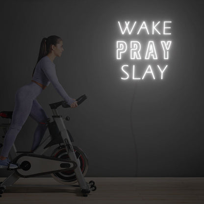 Wake Pray Slay Led Neon Sign Custom Led Neon Sign Lights | Shineneon