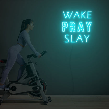Wake Pray Slay Led Neon Sign Custom Led Neon Sign Lights | Shineneon