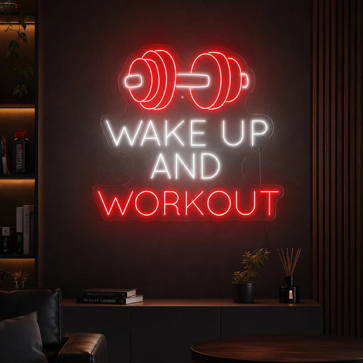 Wake Up And Workout Neon Sign LED Neon Sign high-converting product image
