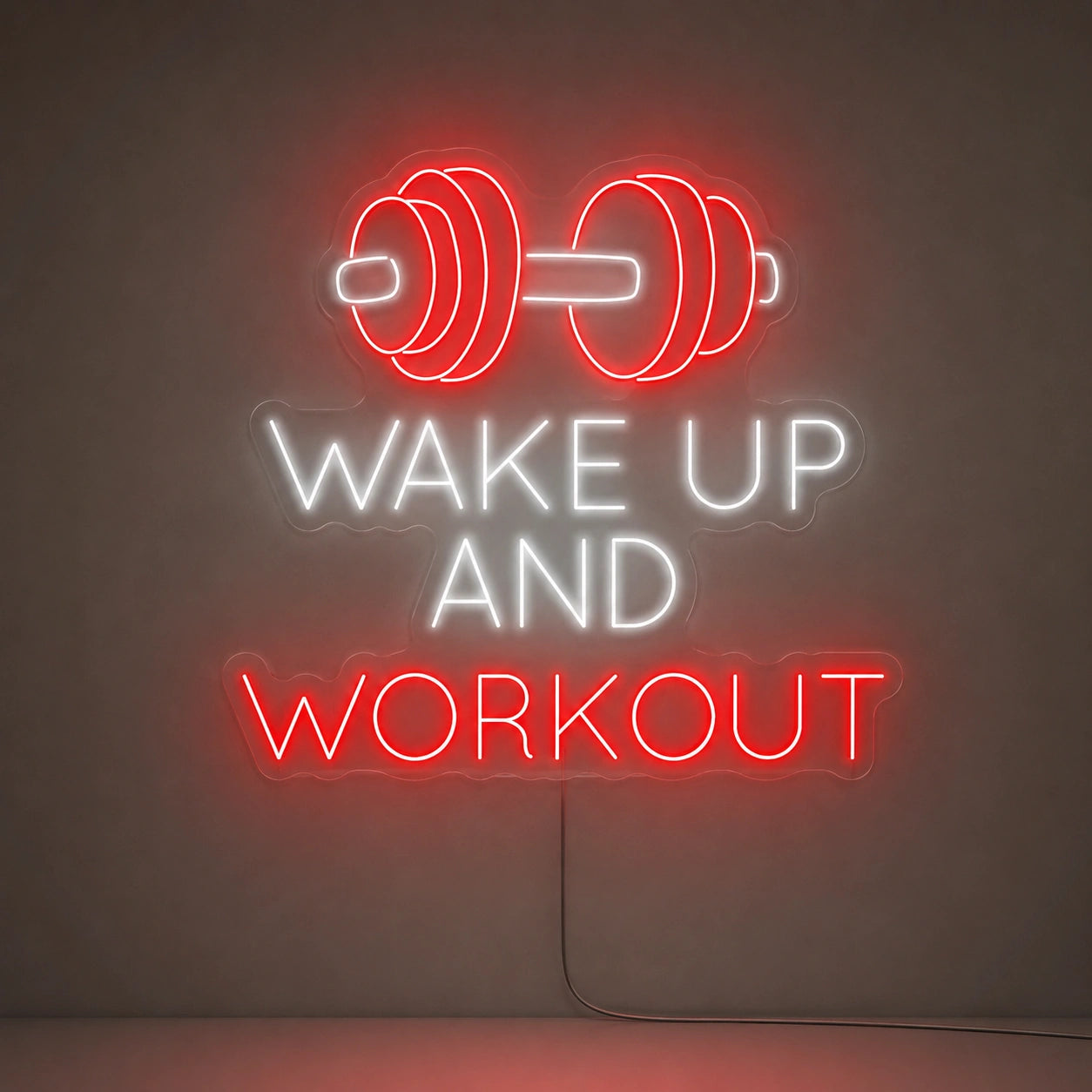 Wake Up And Workout Neon Sign LED Neon Sign main product image