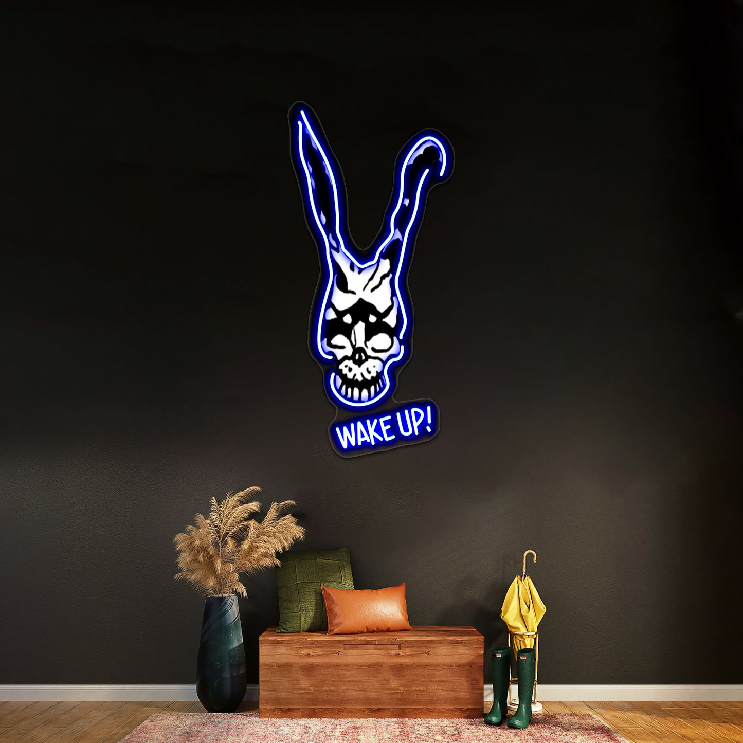 Wake Up Artwork Neon Signs Custom