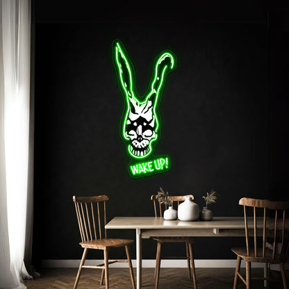 Wake Up Artwork Neon Signs Custom