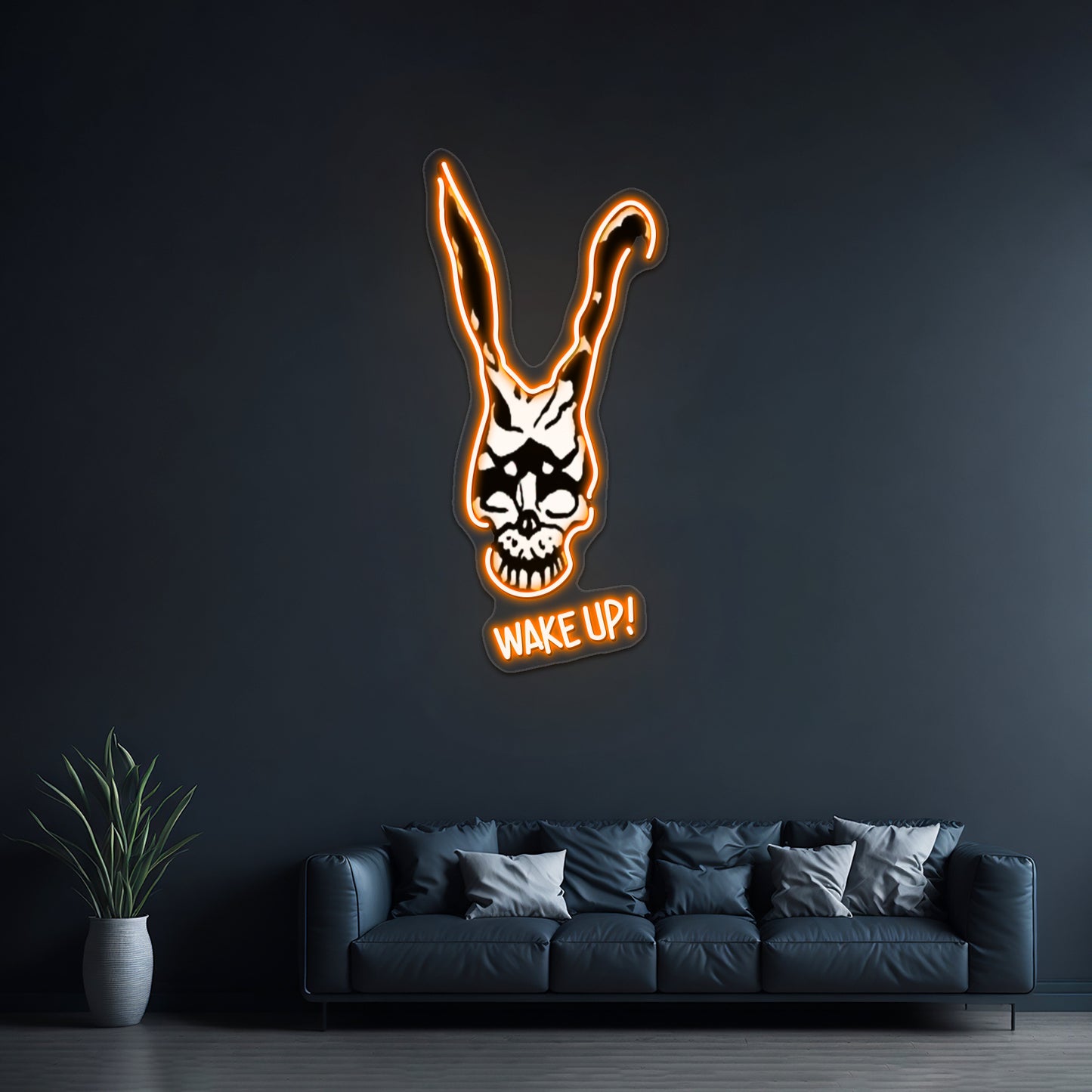 Wake Up Artwork Neon Signs Custom