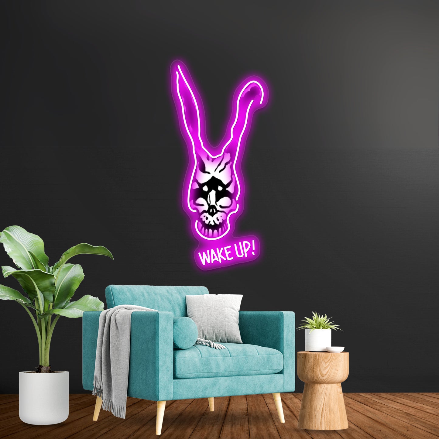 Wake Up Artwork Neon Signs Custom