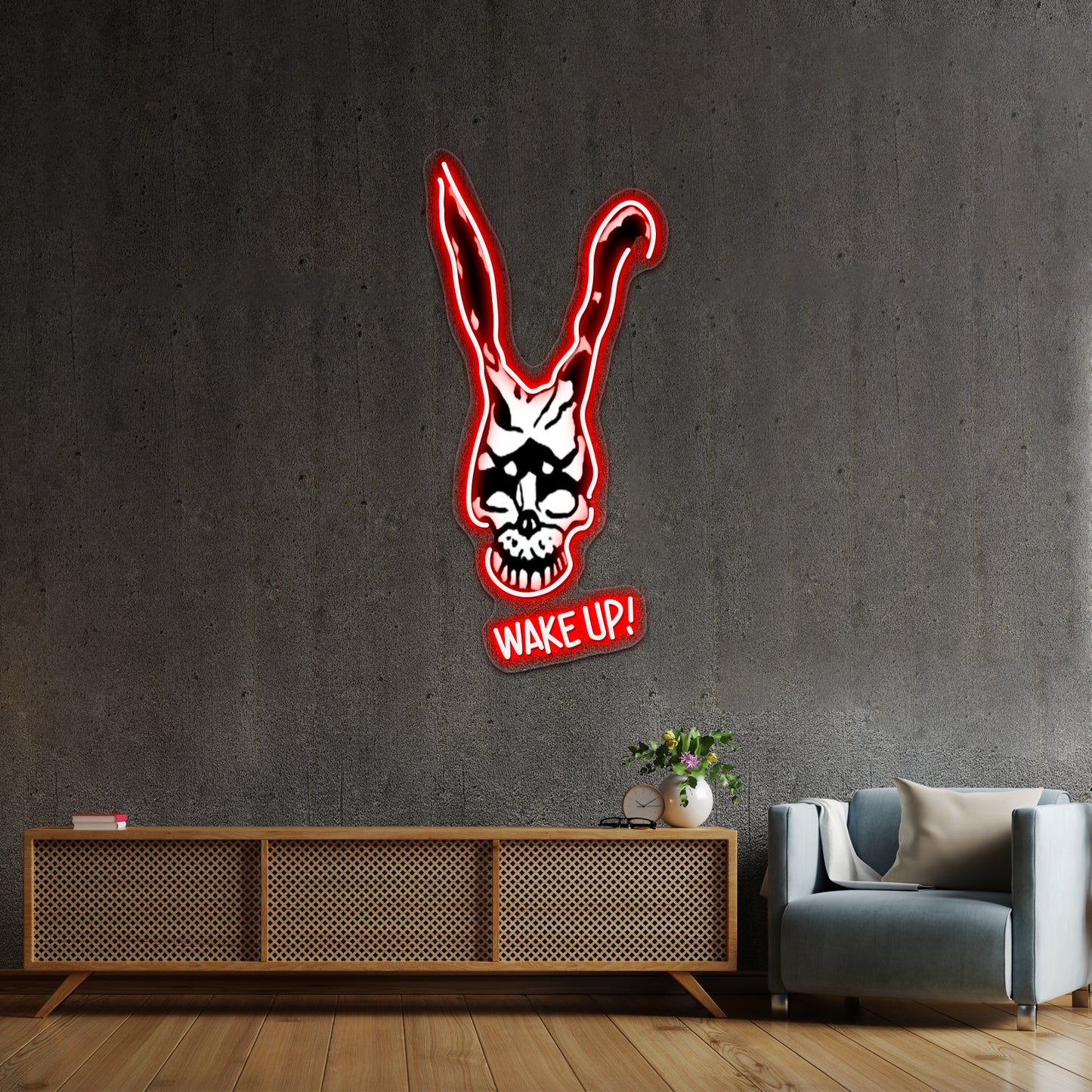 Wake Up Artwork Neon Signs Custom