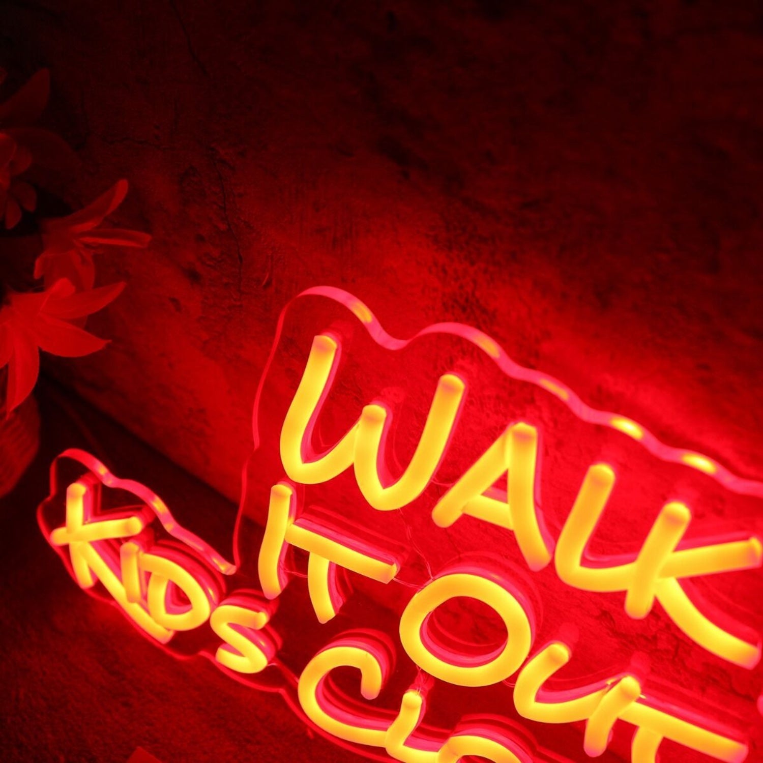 Walk It Out Kids Clothing Red Led Neon Sign - Shineneon
