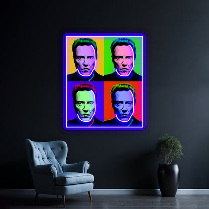 Walken Goes Warhol Artwork Neon Signs Custom | Shineneon