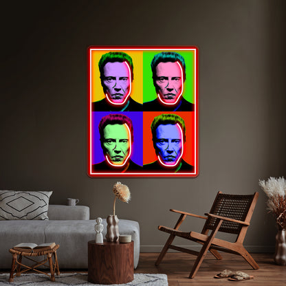 Walken Goes Warhol Artwork Neon Signs Custom | Shineneon