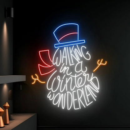 Walking In A Winter Wonderland Led Neon Sign | Shineneon