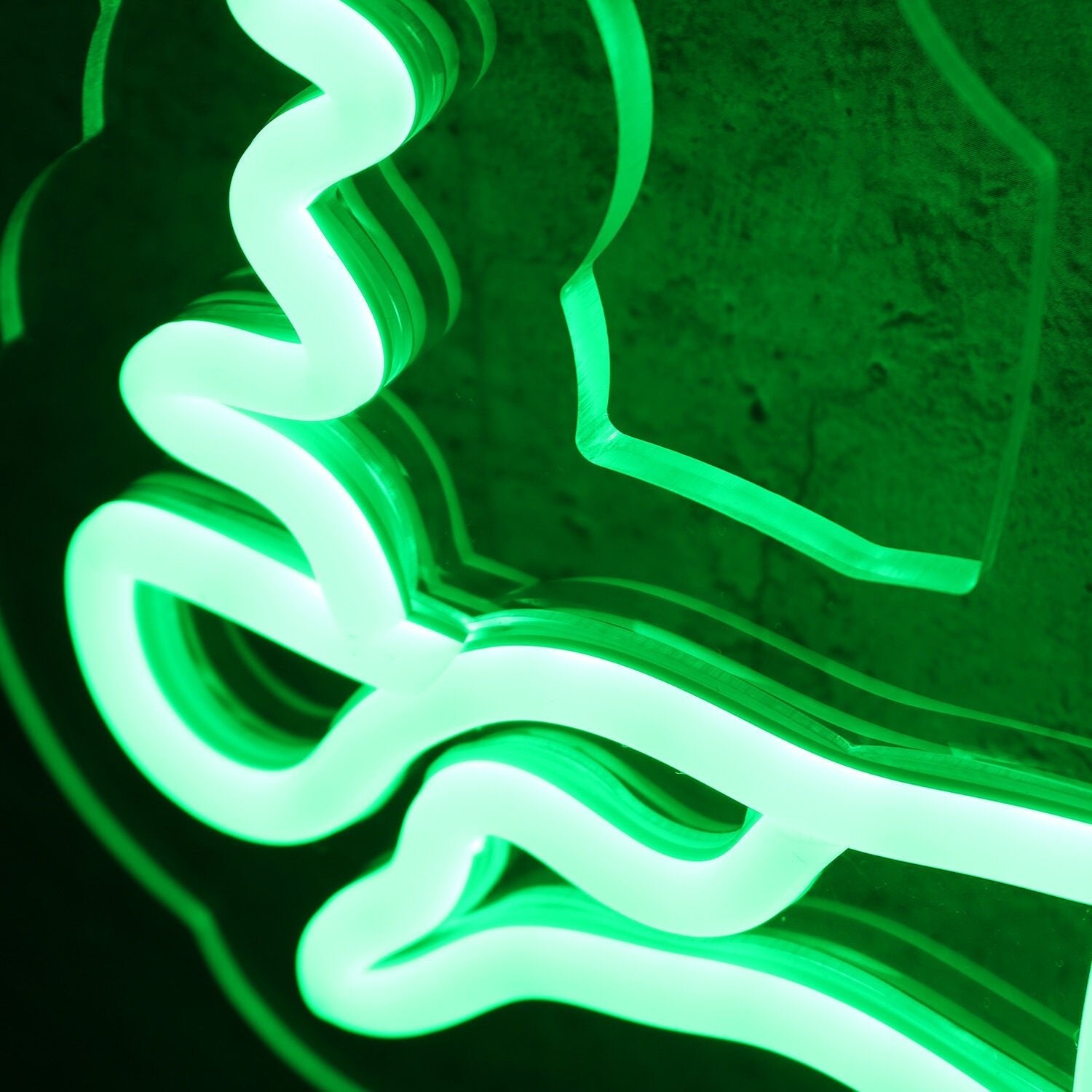 Walking Space Man Green Led Neon Sign - Shineneon