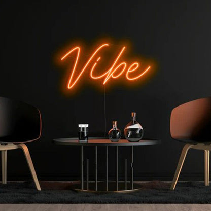 Wall Decor Home Vibe Led Sign For Chic Home Office And Party Ambiance | Shineneon