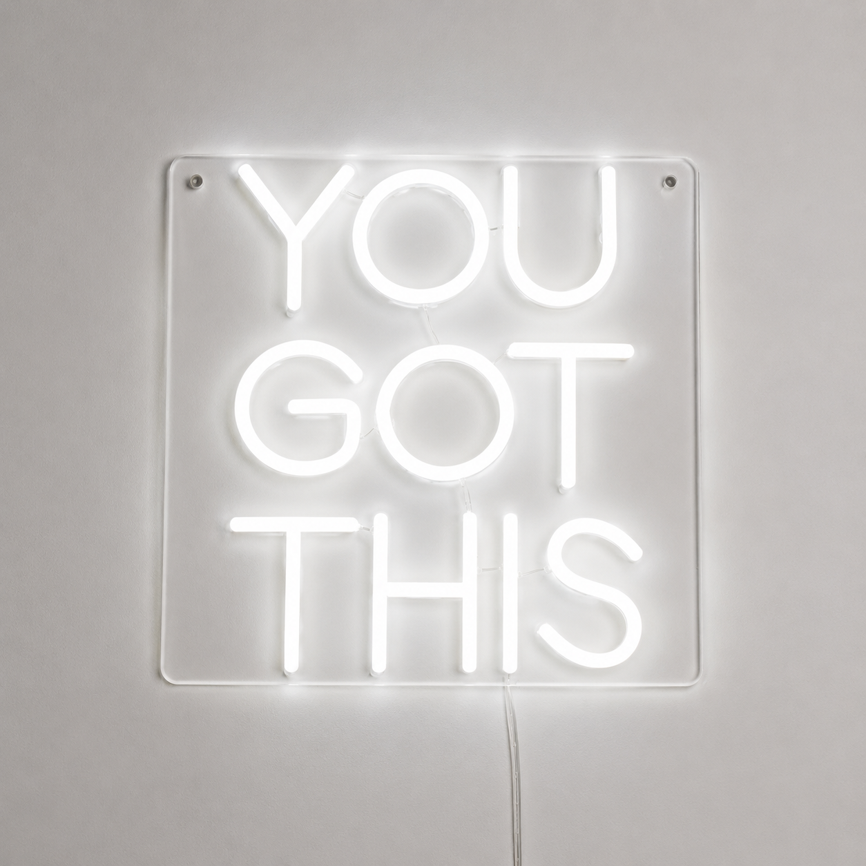 Wall Decor White LED Neon Sign main product image