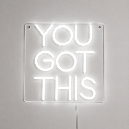 Wall Decor White LED Neon Sign main product image