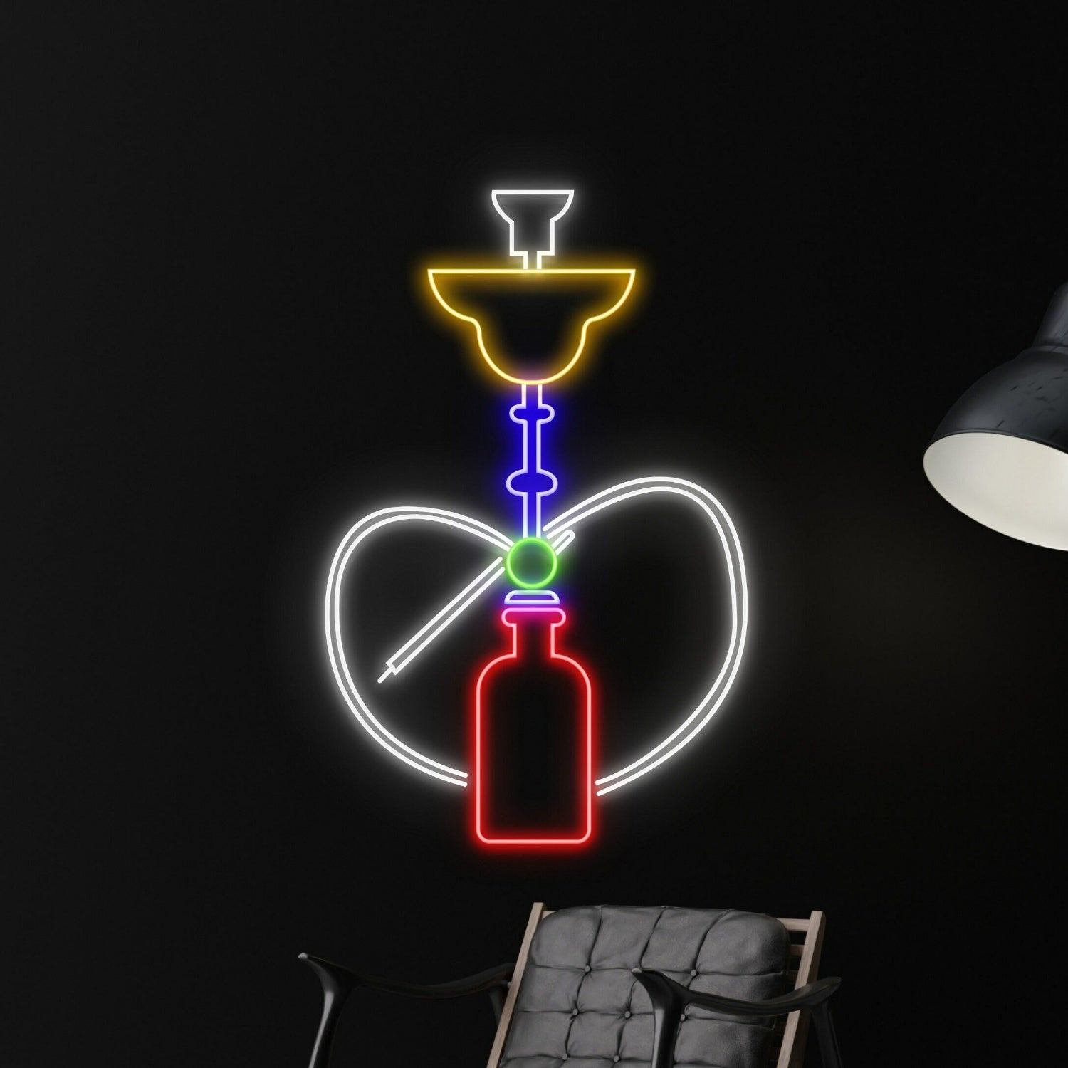 Wall Led Art Leaf Led Light Smoking Sign | Shineneon