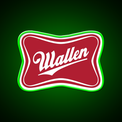Wallen Beer Country Sign Parody Logo Beer Bar Decor Led Neon Sign Rgb Color - LED neon sign view 8