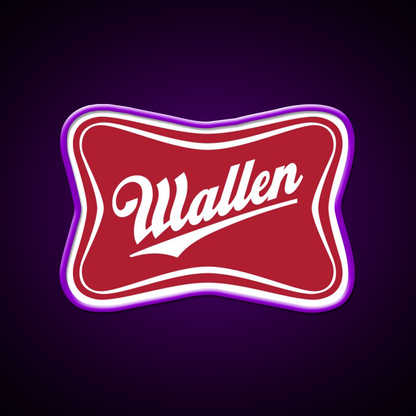 Wallen Beer Country Sign Parody Logo Beer Bar Decor Led Neon Sign Rgb Color - LED neon sign view 9