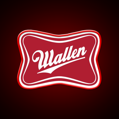 Wallen Beer Country Sign Parody Logo Beer Bar Decor Led Neon Sign Rgb Color - LED neon sign view 10