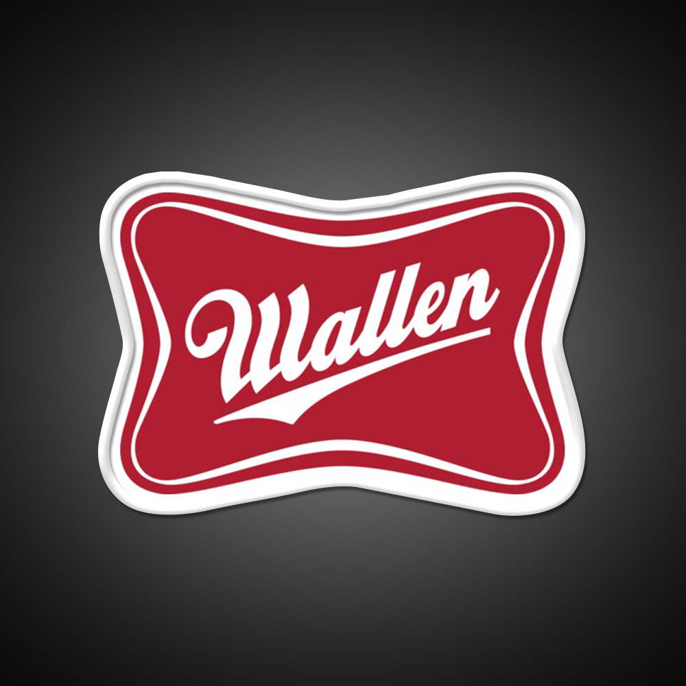 Wallen Beer Country Sign Parody Logo Beer Bar Decor Led Neon Sign Rgb Color - LED neon sign view 11