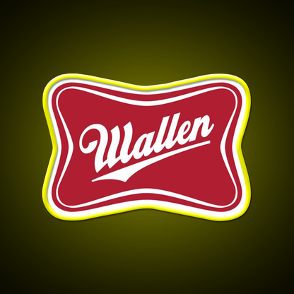 Wallen Beer Country Sign Parody Logo Beer Bar Decor Led Neon Sign Rgb Color - LED neon sign view 7