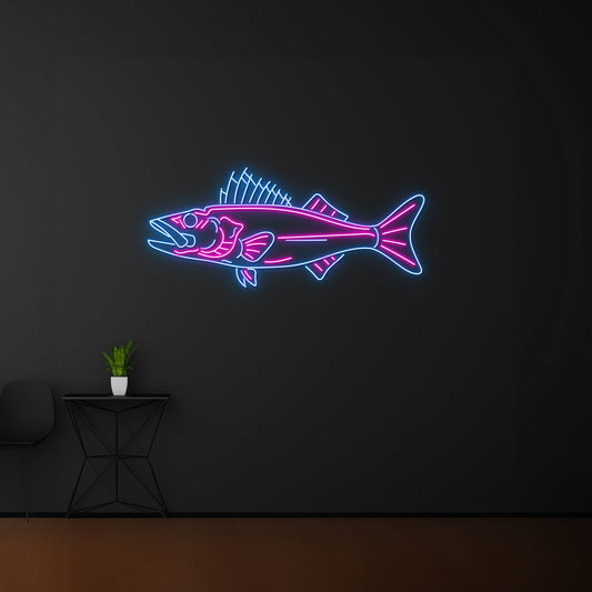 Walleye Fish Led Sign Personalized Club Neon Lights