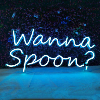 Wanna Spoon Led Neon Sign | Shineneon