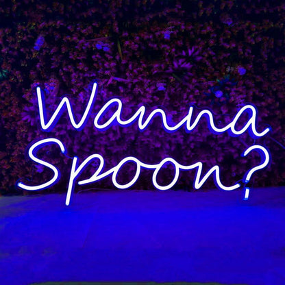 Wanna Spoon Led Neon Sign | Shineneon