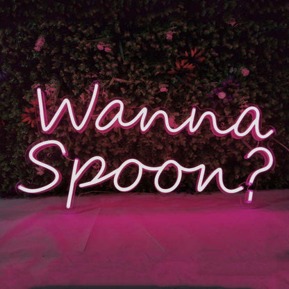 Wanna Spoon Led Neon Sign | Shineneon