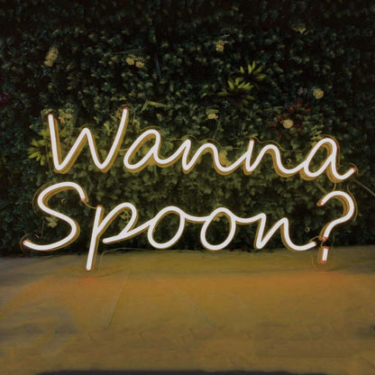Wanna Spoon Led Neon Sign | Shineneon