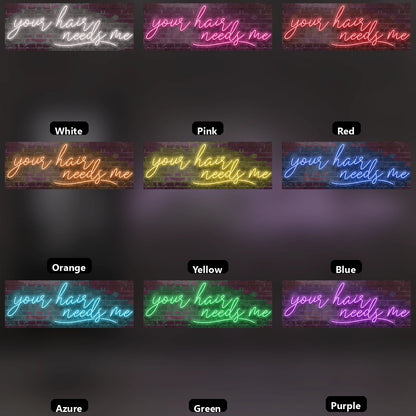 Want LED Neon Sign - 05 Color Grid