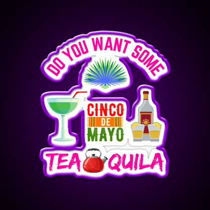 Want Some Tequila Party Drink Tequila Led Neon Sign Bar Led Sign Rgb Color - Shineneon