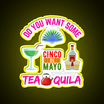 Want Some Tequila Party Drink Tequila Led Neon Sign Bar Led Sign Rgb Color - Shineneon