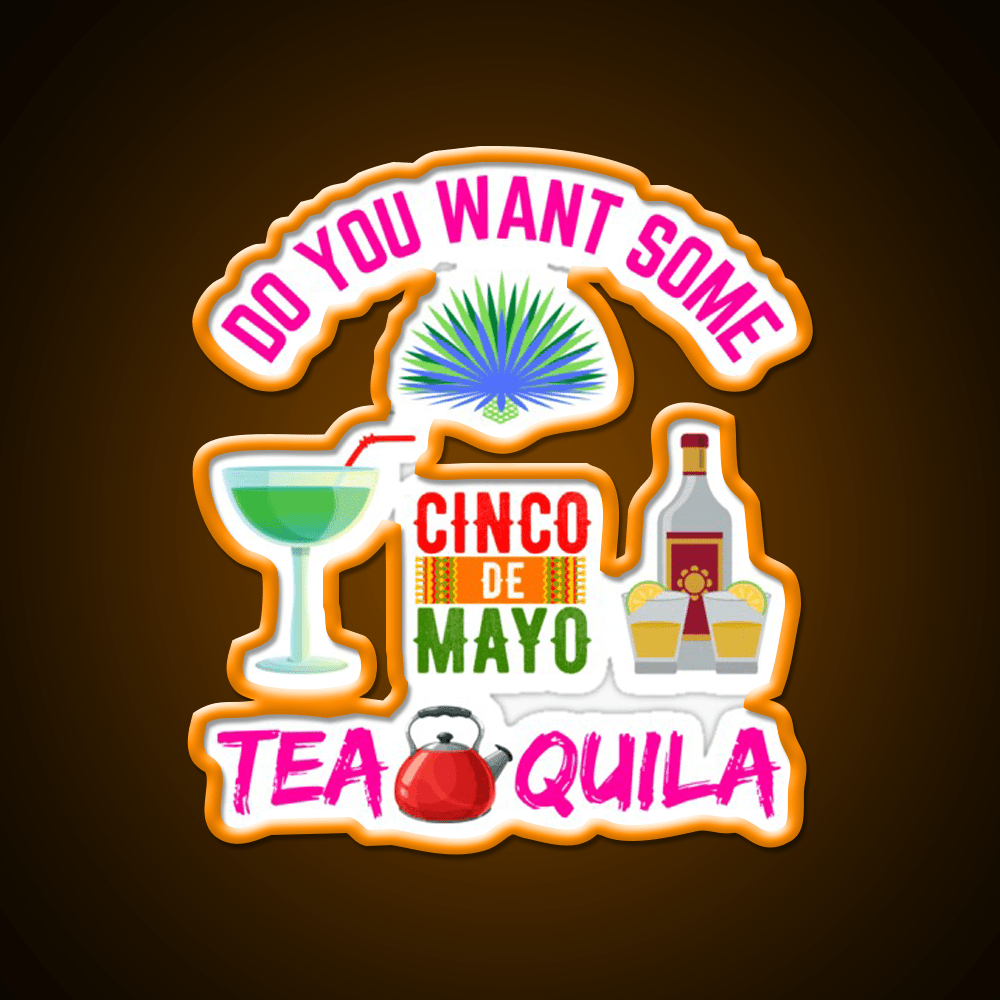 Want Some Tequila Party Drink Tequila Led Neon Sign Bar Led Sign Rgb Color - Shineneon