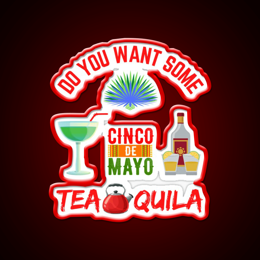 Want Some Tequila Party Drink Tequila Led Neon Sign Rgb Color - Shineneon