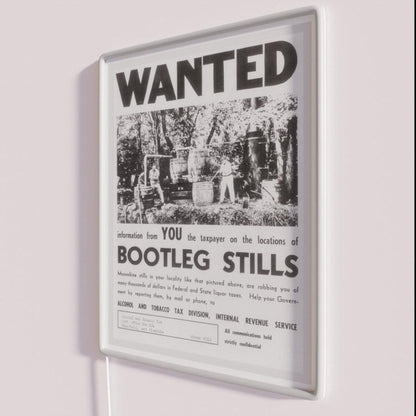 Wanted Bootleg Stills 1949 Vintage Photo Rgb Led Neon Sign - Shineneon