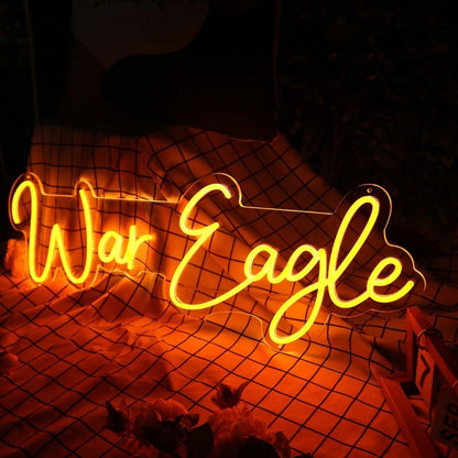 War Eagle Orange Custom Led Neon Sign - Shineneon