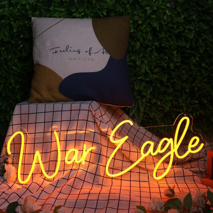 War Eagle Orange Custom Led Neon Sign - Shineneon