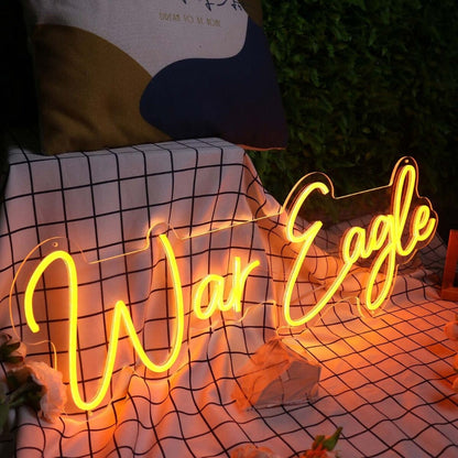 War Eagle Orange Custom Led Neon Sign - Shineneon