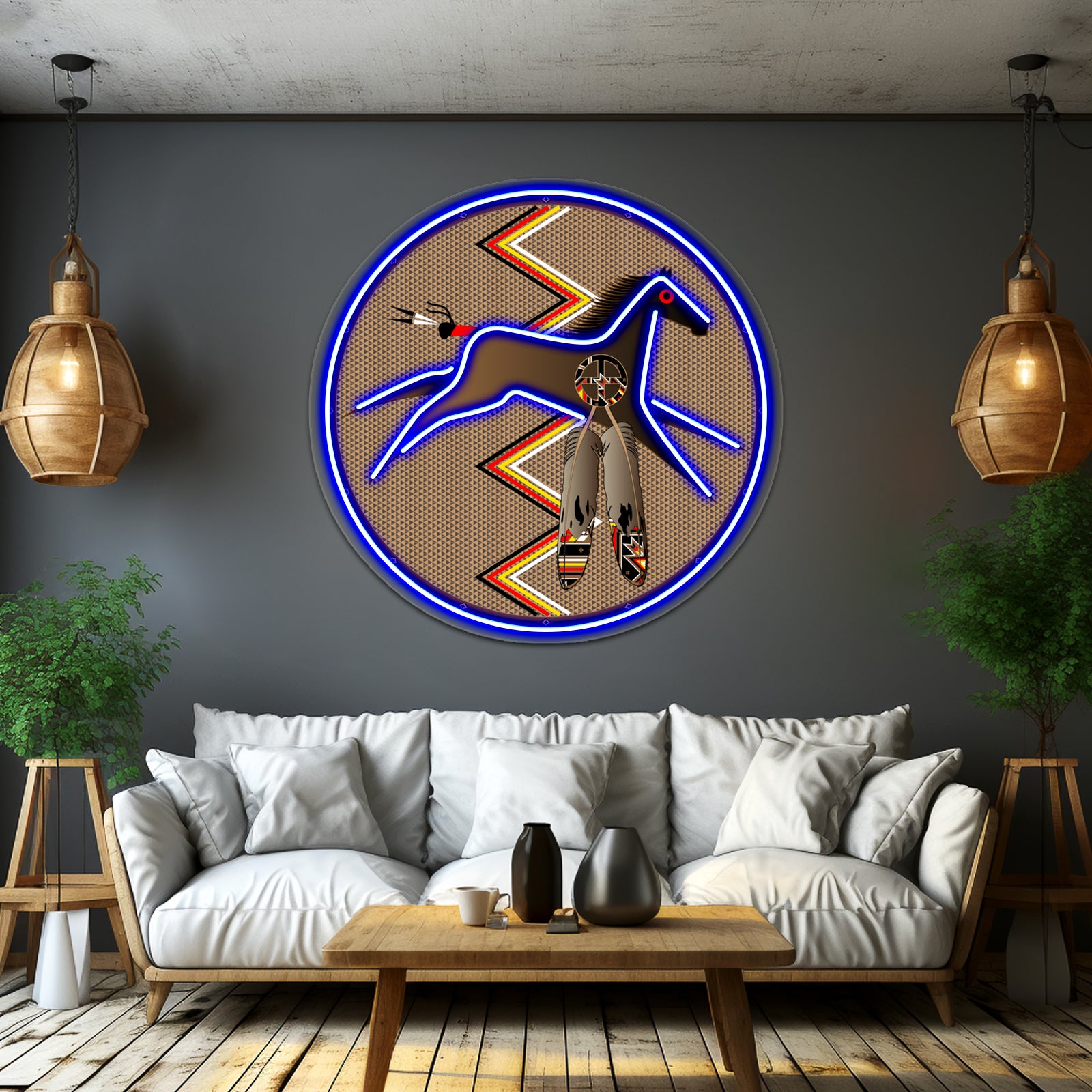 War Horse Artwork Neon Signs Custom | Shineneon