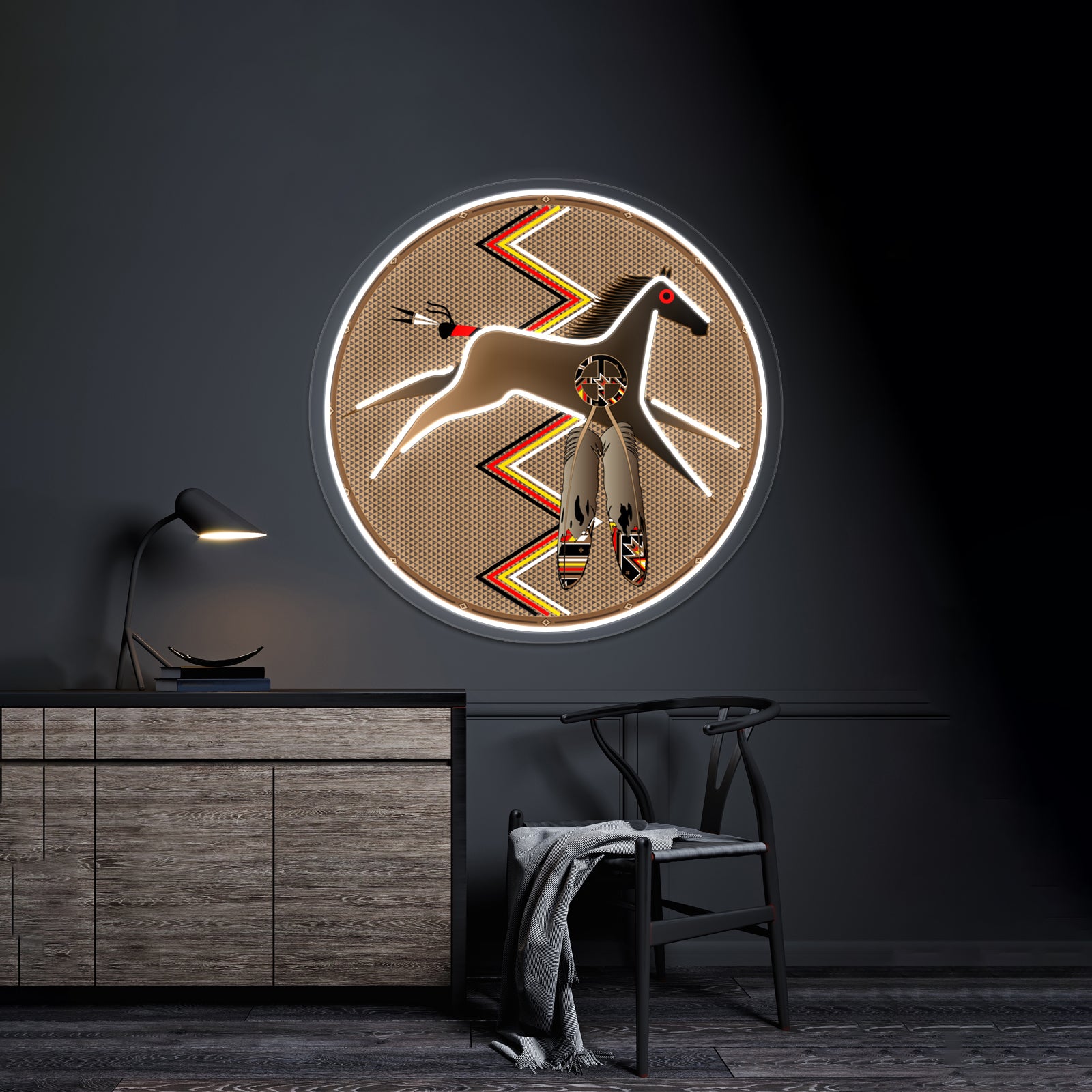 War Horse Artwork Neon Signs Custom | Shineneon