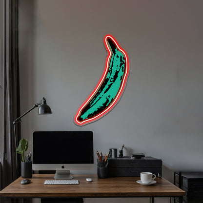 Warhol Banana Green Artwork Neon Signs Custom | Shineneon