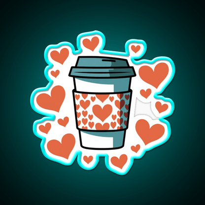 Warm Hearts Warm Coffee Cafe Led Neon Sign Espresso Bar Art Rgb Color - Shineneon