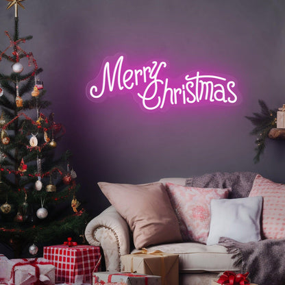 Warm White Merry Christmas Led Neon Sign For Indoor Holiday Decor | Shineneon