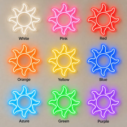 Warm White Sun LED Neon Sign - Shineneon