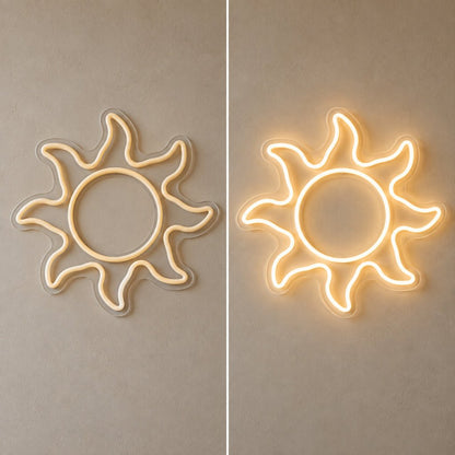 Warm White Sun LED Neon Sign - Shineneon