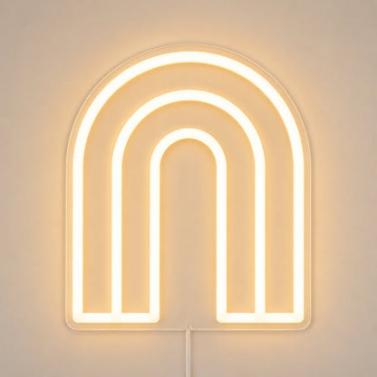 Warm White Triple Arch LED Neon Sign - Shineneon