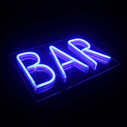 Warm Yellow Bar Clean Line Led Neon Sign For Bar Wall Decor 1 | Shineneon