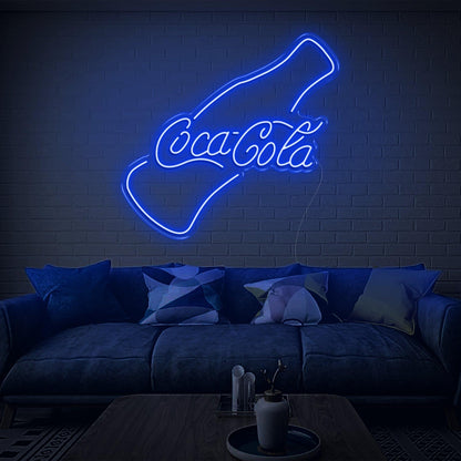 Warm Yellow Coca-Cola Bottle Led Neon Sign For Indoor Brand Decor | Shineneon